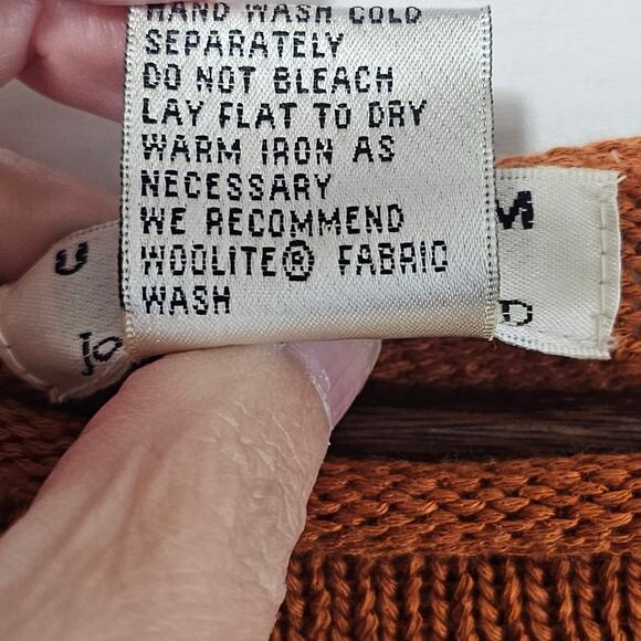 Uniform John Paul Richard Short Sleeve Sweater Earthy Rust Size Petite Medium - Picture 3 of 6